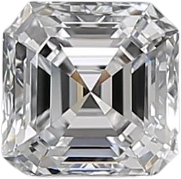 0.5 Carat D VVS1 Asscher Natural Diamond