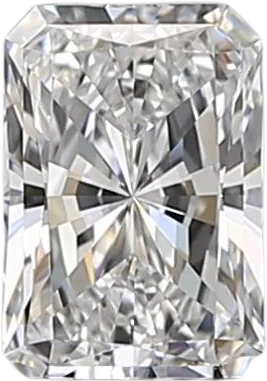 0.5 Carat D VVS2 Radiant Natural Diamond