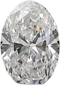 0.52 Carat E VVS2 Oval Natural Diamond