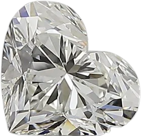 0.54 Carat H VVS1 Heart Natural Diamond