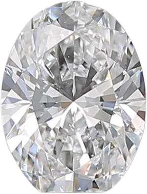 0.7 Carat D SI2 Oval Natural Diamond