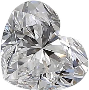 0.71 Carat E VS2 Heart Natural Diamond