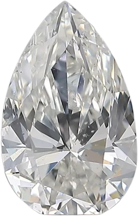 1 Carat H SI2 Pear Natural Diamond