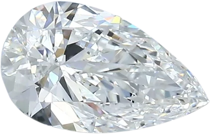 1.01 Carat F VVS1 Pear Natural Diamond