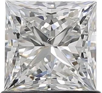 1.01 Carat H SI1 Princess Natural Diamond