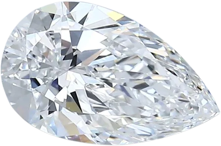 1.22 Carat D VVS1 Pear Natural Diamond