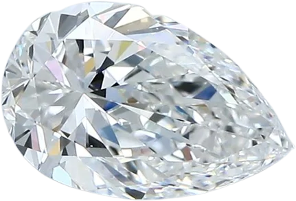 1.3 Carat E VVS1 Pear Natural Diamond