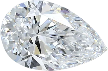 1.5 Carat D VS2 Pear Natural Diamond