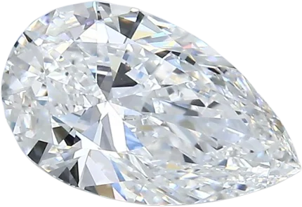 1.5 Carat E VVS2 Pear Natural Diamond