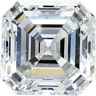 1.51 Carat H SI1 Asscher Natural Diamond