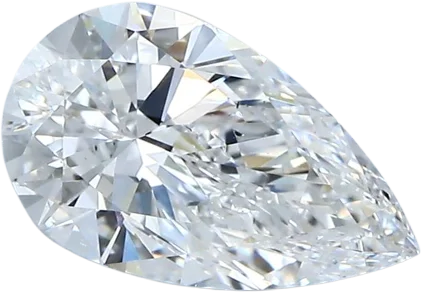 1.51 Carat D SI1 Pear Natural Diamond