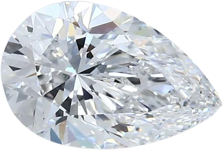 1.51 Carat D VS2 Pear Natural Diamond