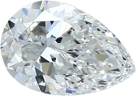 1.52 Carat F VS2 Pear Natural Diamond