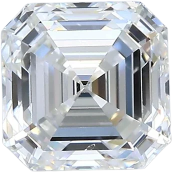 1.54 Carat G VVS2 Asscher Natural Diamond