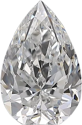 1.7 Carat E VS1 Pear Natural Diamond