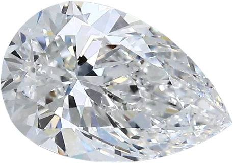 1.71 Carat F VS1 Pear Natural Diamond