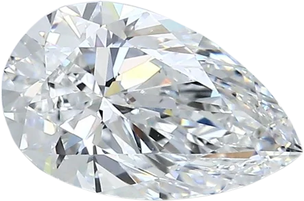 1.72 Carat E VS2 Pear Natural Diamond