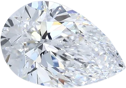 1.8 Carat D SI1 Pear Natural Diamond