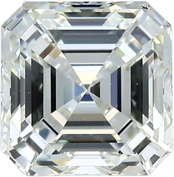 2.01 Carat K VVS1 Asscher Natural Diamond