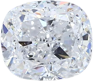 2.01 Carat D SI1 Elongated Cushion Natural Diamond