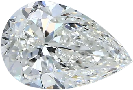 2.5 Carat H SI1 Pear Natural Diamond