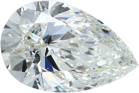 2.52 Carat J SI1 Pear Natural Diamond