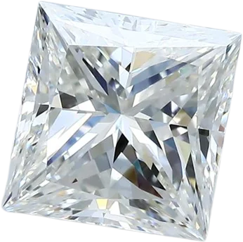 3.04 Carat H VVS2 Princess Natural Diamond