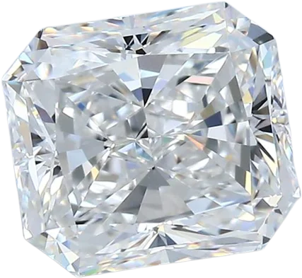 3.07 Carat E VVS2 Radiant Natural Diamond