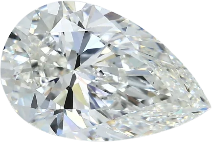 3.61 Carat G VS2 Pear Natural Diamond