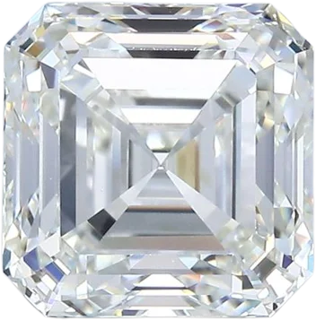 3.71 Carat H VS2 Asscher Natural Diamond