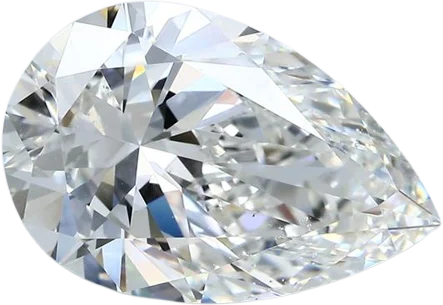 5.03 Carat H SI1 Pear Natural Diamond