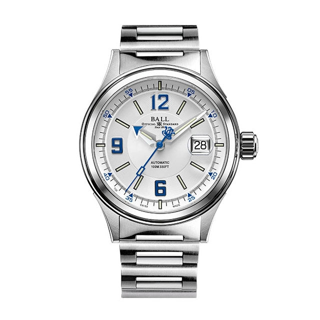 Ball Fireman White Dial Stainless Steel Automatic Watch 40mm