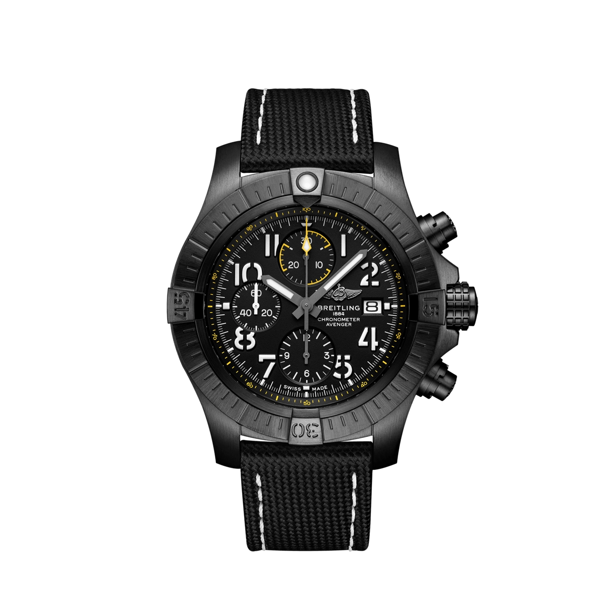 Breitling Avenger Chronograph 45 Night Misison DLC Coated Titanium - Black