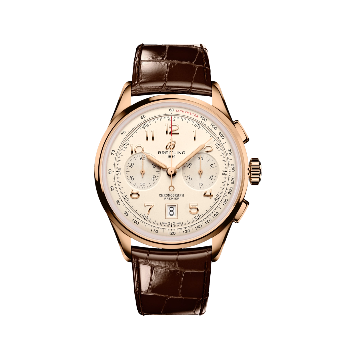 Breitling Premier B01 Chronograph 42 18K Red Gold - Ivory Dial