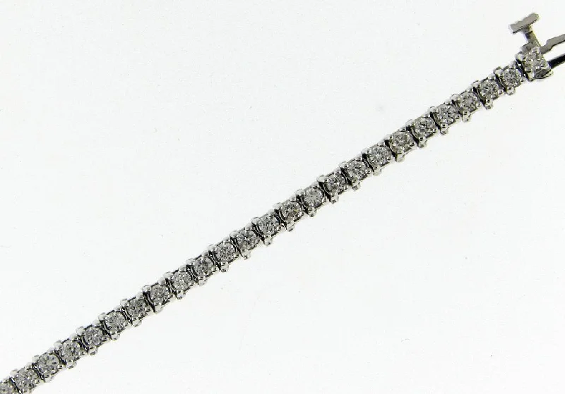 Bremer Jewelry Tennis Diamond Bracelet in 14K White Gold (2.00ctw)