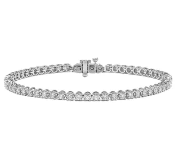 Bremer Jewelry Tennis Diamond Bracelet in 14K White Gold (2.00ctw)