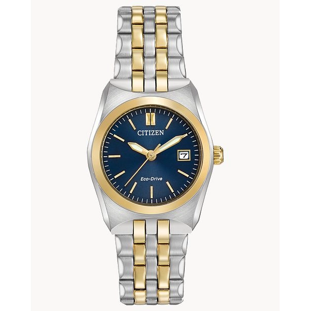 Citizen Corso Two-Tone Blue Dial 28mm Eco-Drive