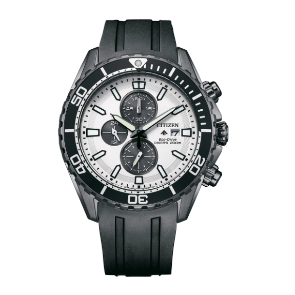 Citizen Promaster Black Steel Rubber Strap Eco-Drive