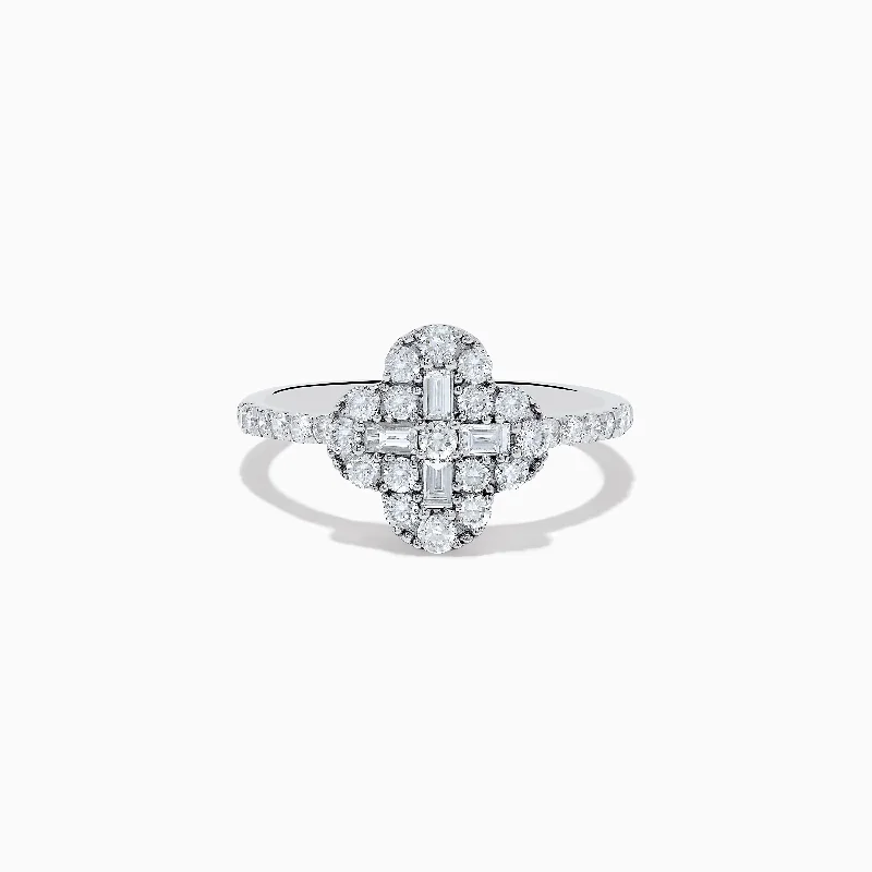 Classique 14K White Gold Diamond Ring