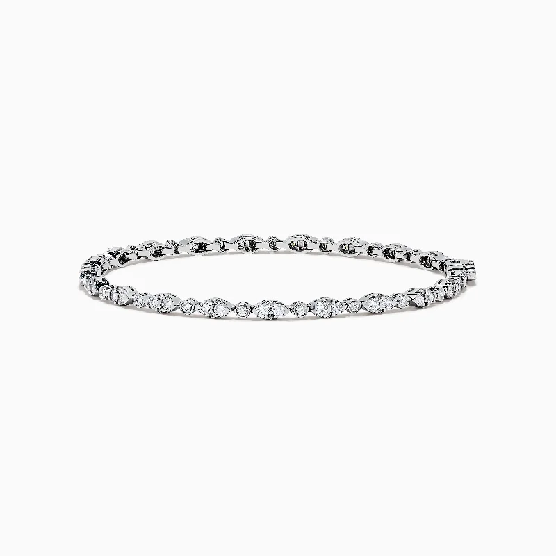 Classique 14K White Gold Diamond Bracelet