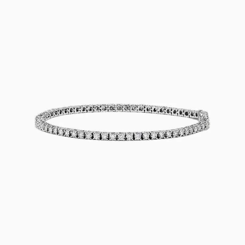 Pave Classica 14K White Gold Diamond Tennis Bracelet 2.99 TCW