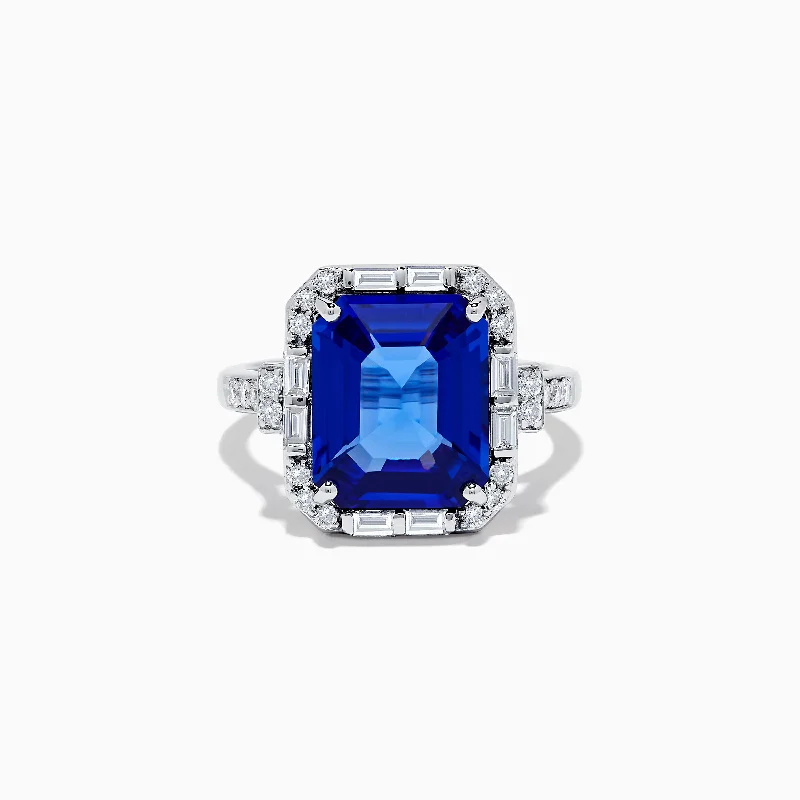 Nahla Siri Limited Edition 14K White Gold Tanzanite and Diamond Ring