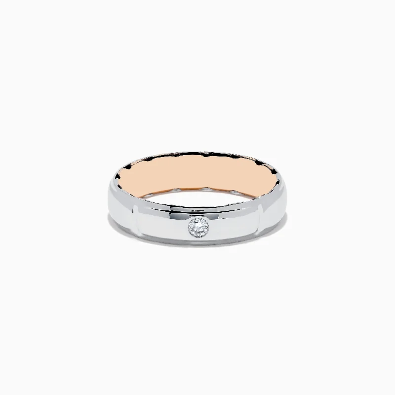 Men's 14K Two-Tone Gold Diamond Ring