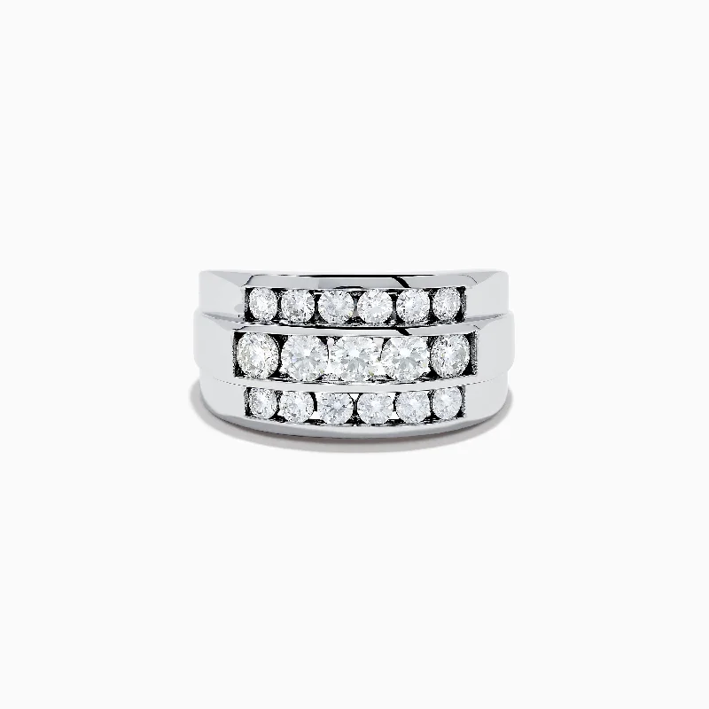 Men's 14K White Gold Diamond Ring