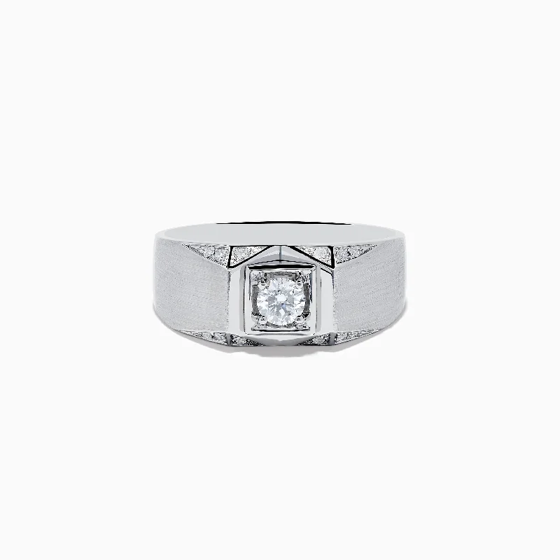 Men's 14K White Gold Diamond Ring