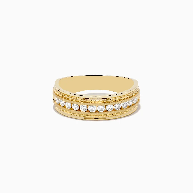 Men's 14K Yellow Gold Diamond Ring