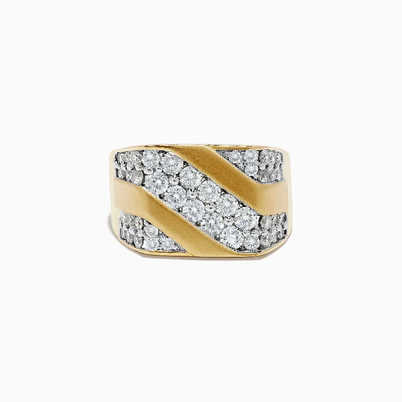 Men's 14K Yellow Gold Diamond Ring