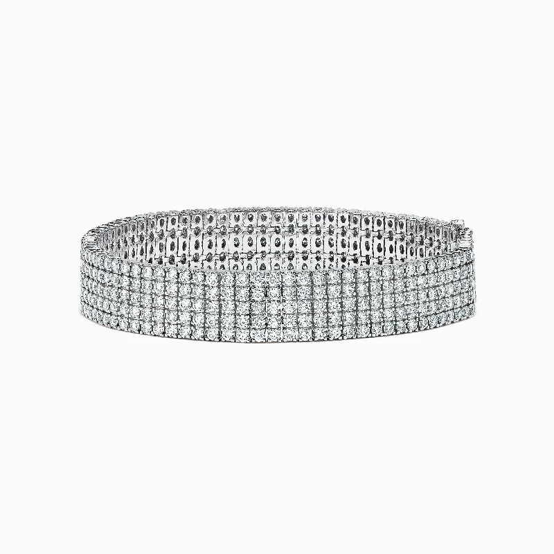 Pave Classica 14K White Gold Diamond Bracelet, 10.05 TCW