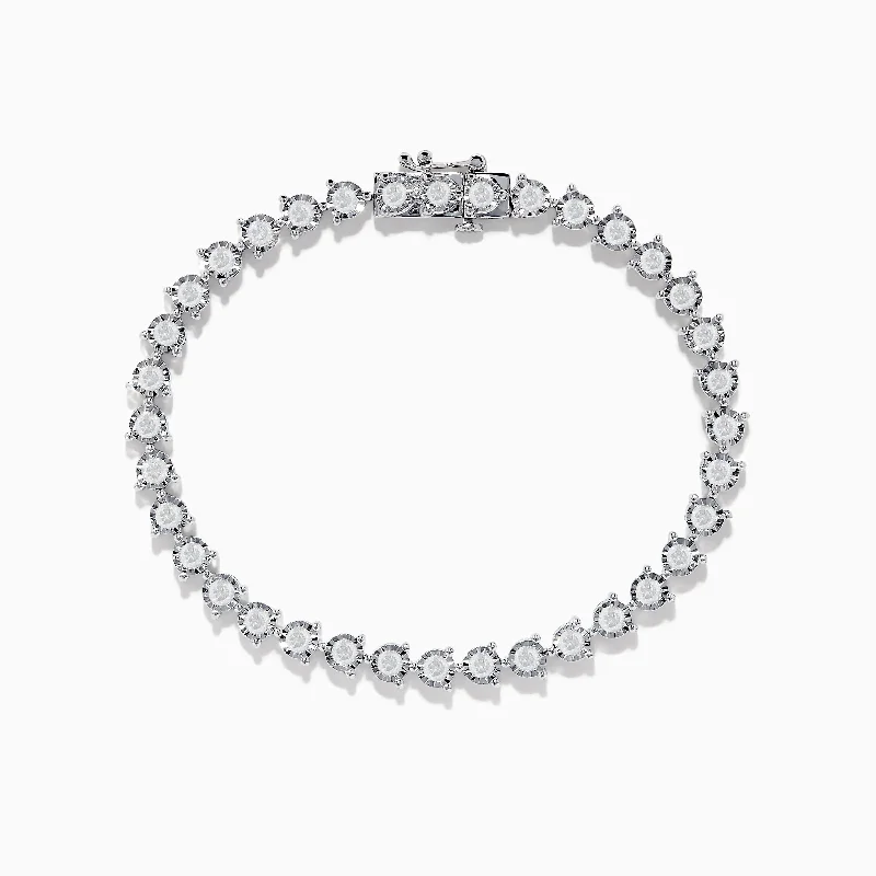 Pave Classica 14K White Gold Diamond Bracelet