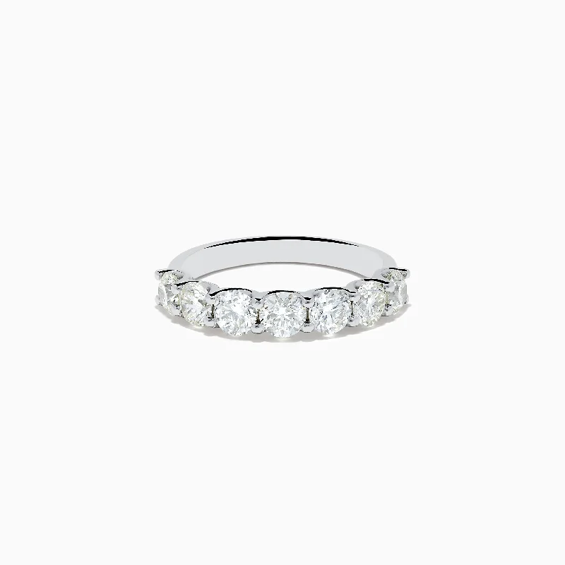 Pave Classica 14K White Gold Round Brilliant Diamond Band 1.72 TCW